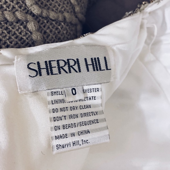 Sherri Hill Size Zero White Full Length Gown - Picture 7 of 9